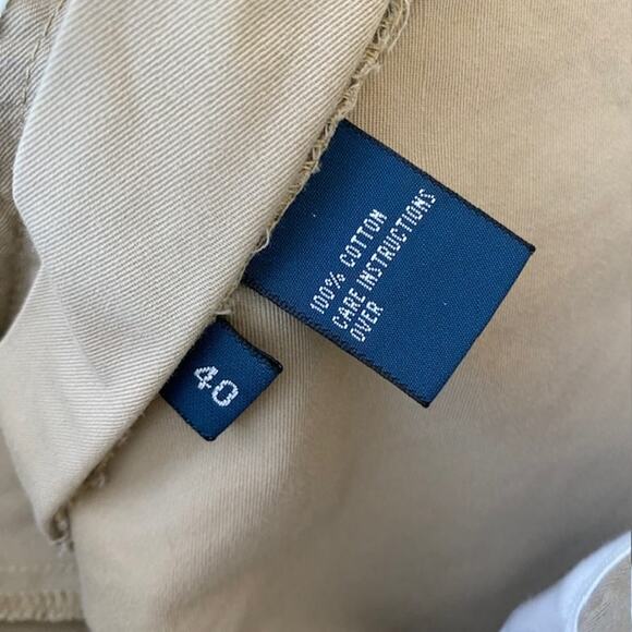 Polo By Ralph Lauren Flat Front Khaki Shorts - Size 40 - Picture 5 of 5